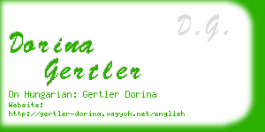 dorina gertler business card